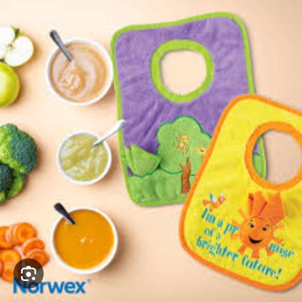 Norwex Baby Bibs x2